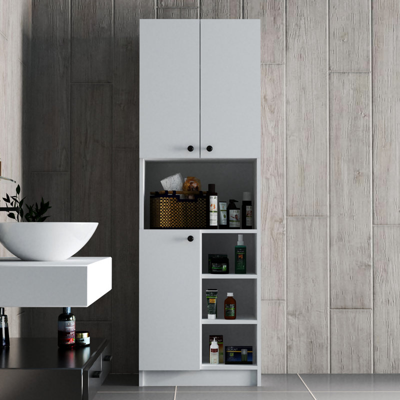 East Urban Home Freestanding Bathroom Cabinet Wayfair